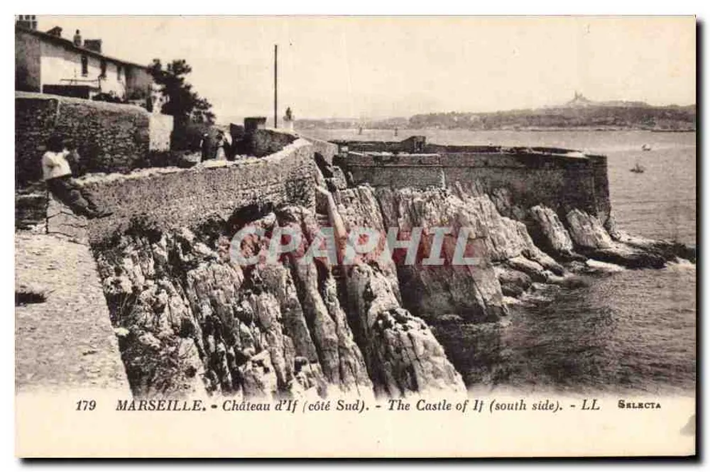 Marselha - Castelo de If (lado Sul) — LL Selecta, n°179 - Frente