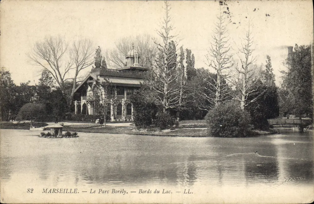Marselha — O Parque Borély — Bordas do Lago — LL. - Frente