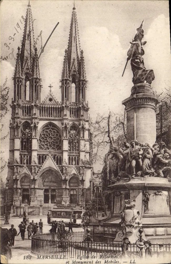 Marseille — Kirche der Reformen und Denkmal der Mobiles — LL - Vorderseite