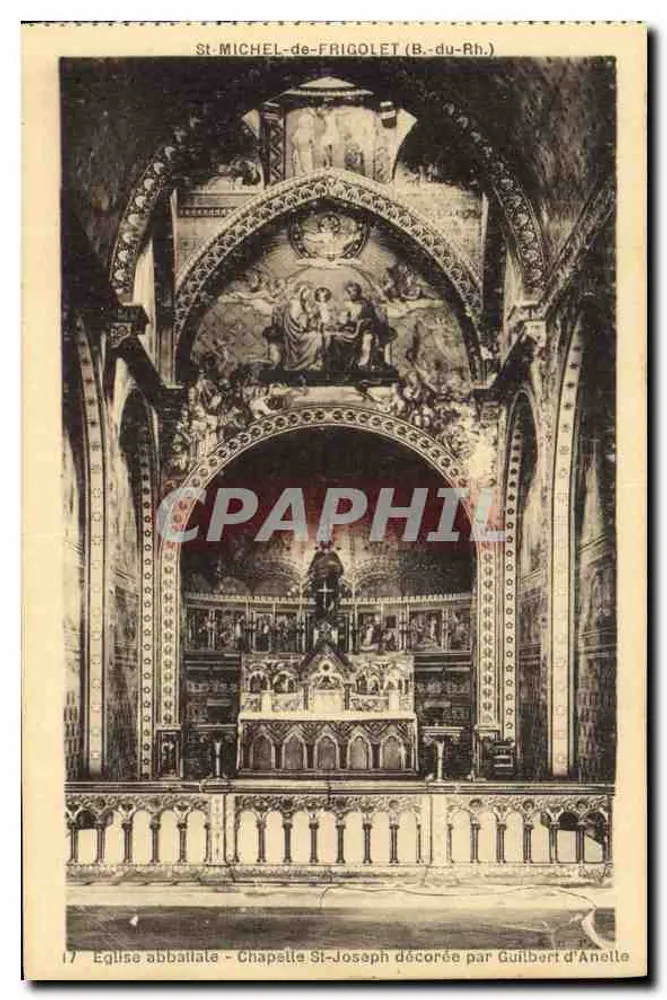 Abteikirche — Kapelle Saint-Joseph, dekoriert von Guilbert d'Anellette — St-Michel-de-Frigolèt (B.-du-Rh.) - Vorderseite