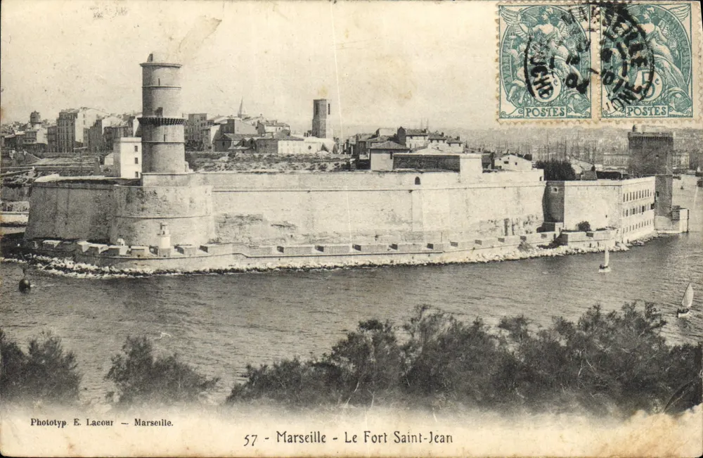 Marselha — O Forte Saint-Jean — Phototyp E. Lacour — n°57 - Frente
