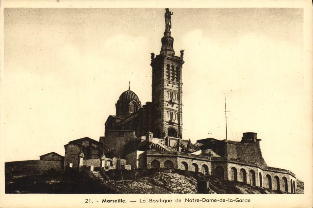 Marseille — Basilika Notre-Dame-de-la-Garde — Nr. 21, Verlag Tardy - Vorderseite