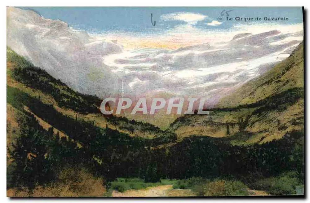 O Circo de Gavarnie — vista panorâmica — Edit. du Palais du Rossire, Lourdes - Frente