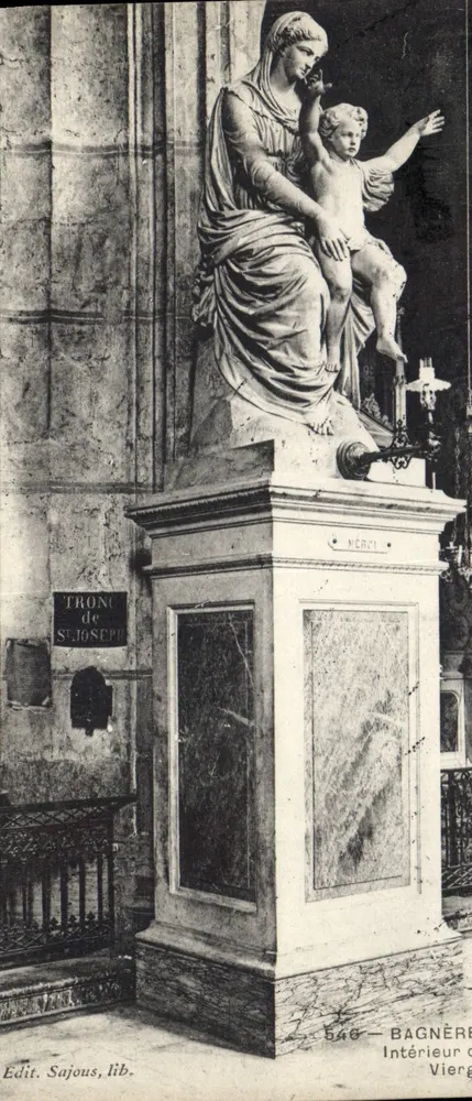 Innenraum der Jungfrau — Thron des heiligen Joseph — Edit. Sajous, lib. n° 546 - Vorderseite
