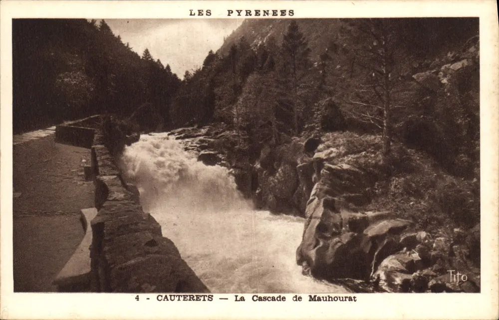 Cauterets — A Cascata de Mauhourat — Tito - Frente