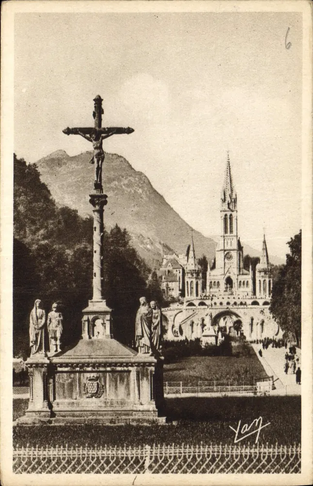 Lourdes — Die Basilika und der Calvary — Foto-Ausgabe Quinette, n°41 - Vorderseite