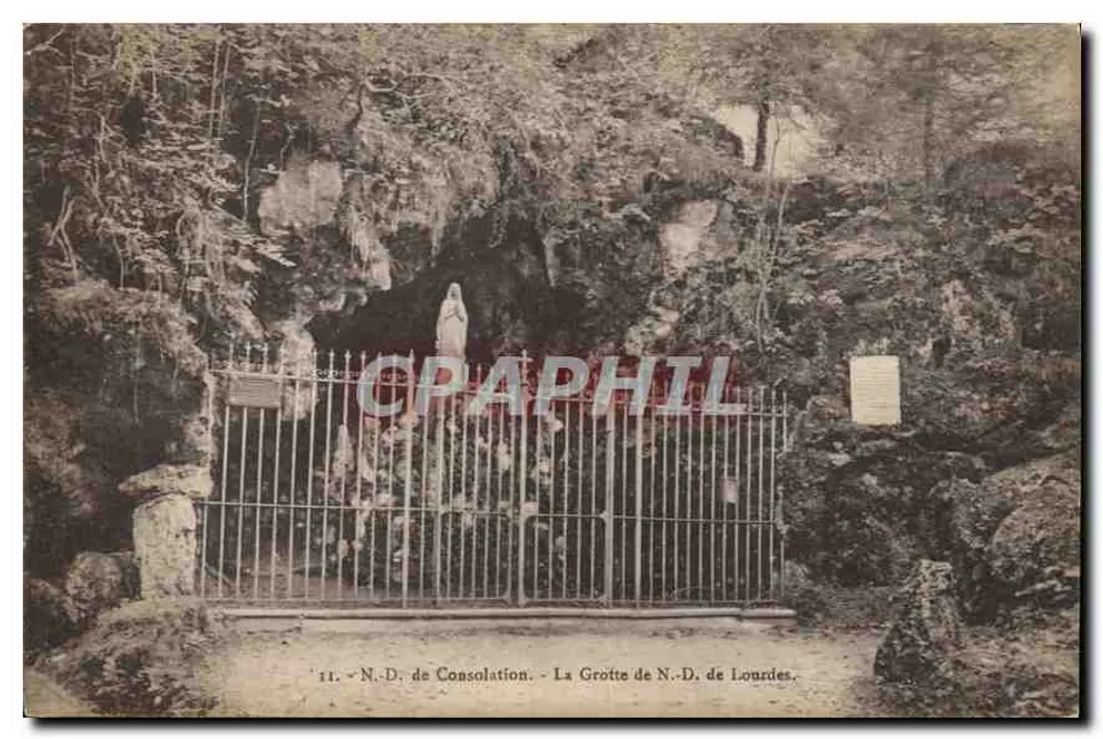 A Gruta de N.-D. de Lourdes — N.-D. de Consolação — N°11 - Frente