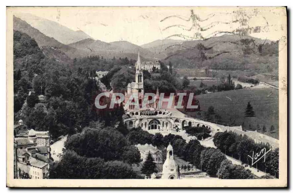 Lourdes — Ansicht des Heiligtums — Foto-Ausgabe Quinault, Lourdes - Vorderseite