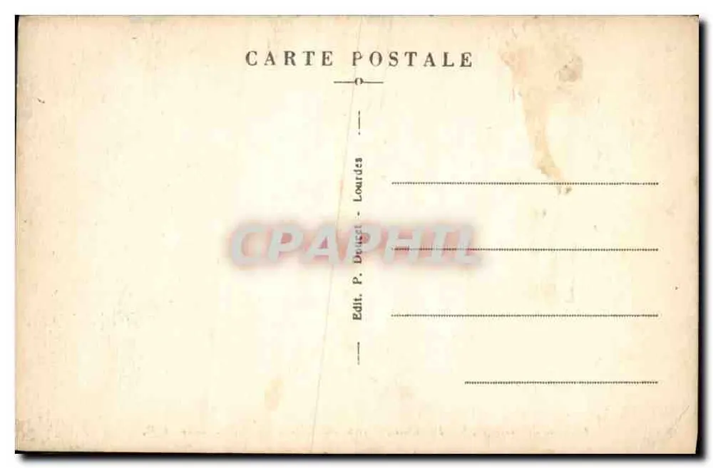 Calvaire de Lourdes - IV. Station - Jesus trifft seine heiligste Mutter - P.D. - Rückseite