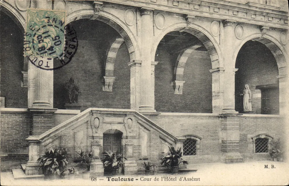 Toulouse - Cour de l'Hôtel d'Assézat — M. B. — n° 68 - Vorderseite