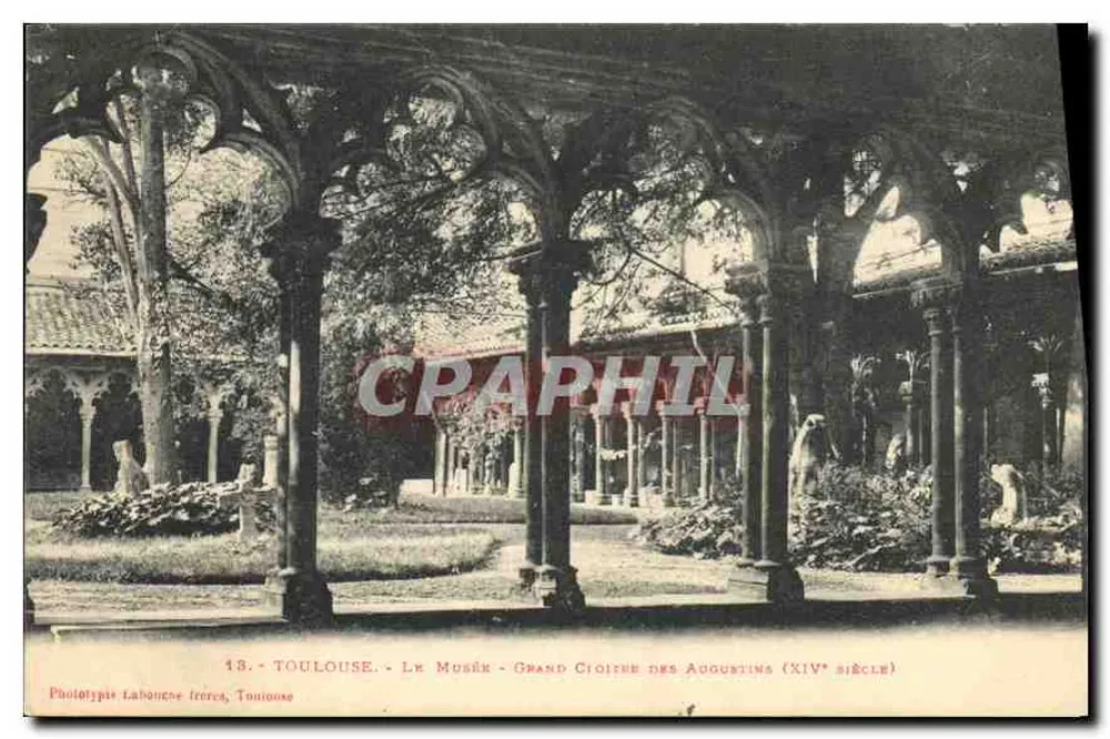 Toulouse - Das Museum - Großer Cloister der Augustiner (14. Jahrhundert) — Phototypie Labouche Frères, Toulouse - Vorderseite