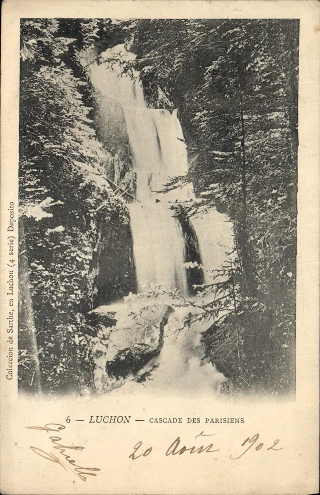 Luchon — Cachoeira dos Parisienses — Coleção de Sartue (4ª série) Depósito - Frente