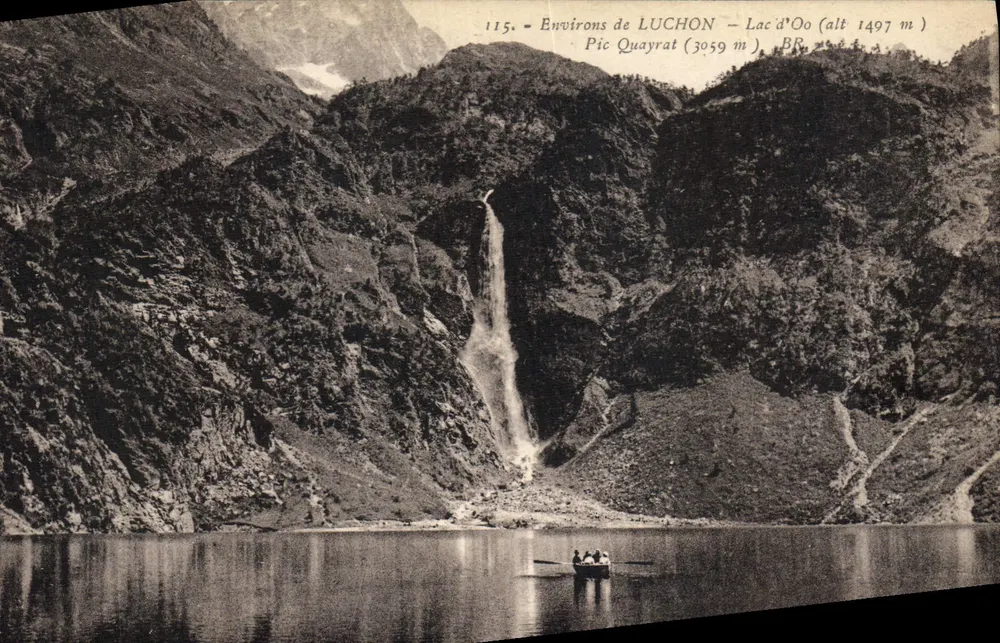 Environs de LUCHON — Lac d'Oo (alt 1497 m) — Pic Quayrat (3059 m) — B.R. - Frente