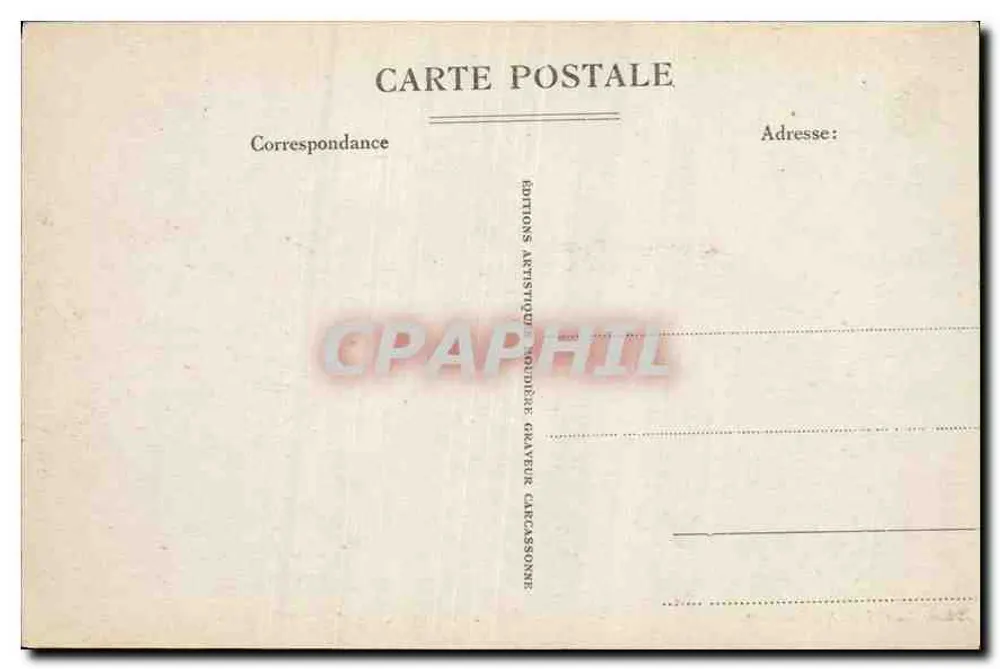 Carcassonne - L'Aude - Le Pont Vieux - La Cité — Phot. Roudière, Imp.-éditeur - Rückseite