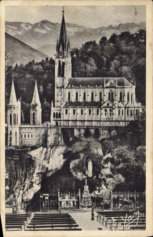 Lourdes — Basílica e a Gruta — Edição fotográfica Quinault - Frente