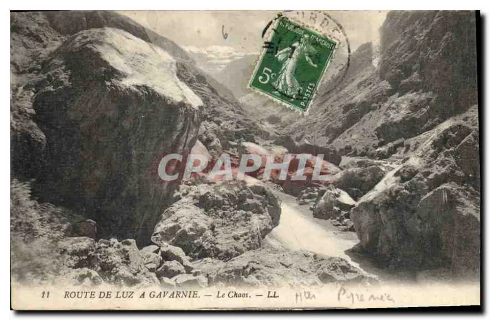Route von Luz nach Gavarnie — Das Chaos — LL — H. Pyrénées - Vorderseite