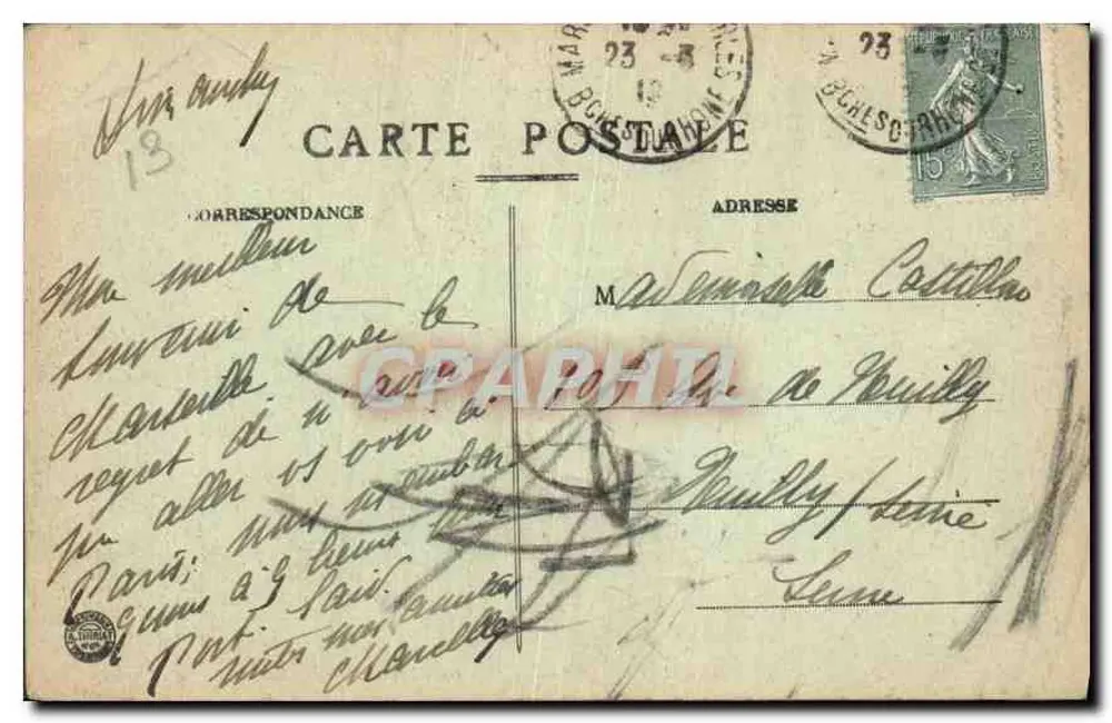 Marseille — Kerk van de Chartreux — E. L. n°99 - Achterkant