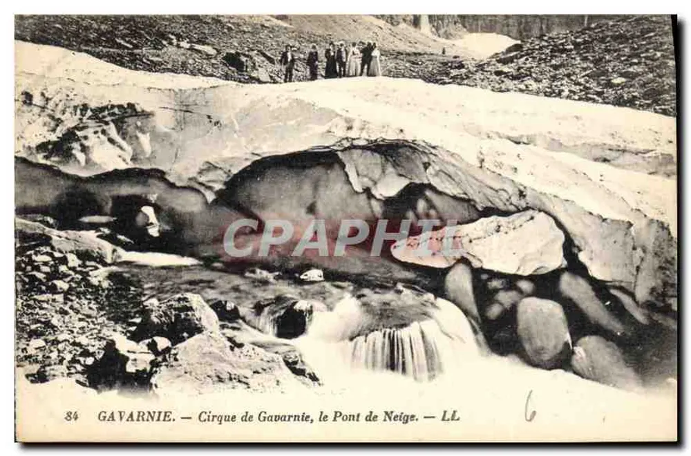 Gavarnie — Cirque de Gavarnie, der Pont de Neige — LL - Vorderseite