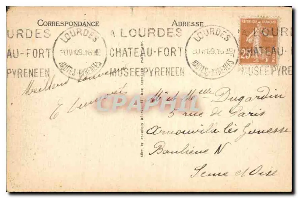 Lourdes — A Basílica — LL. n°243 - Verso