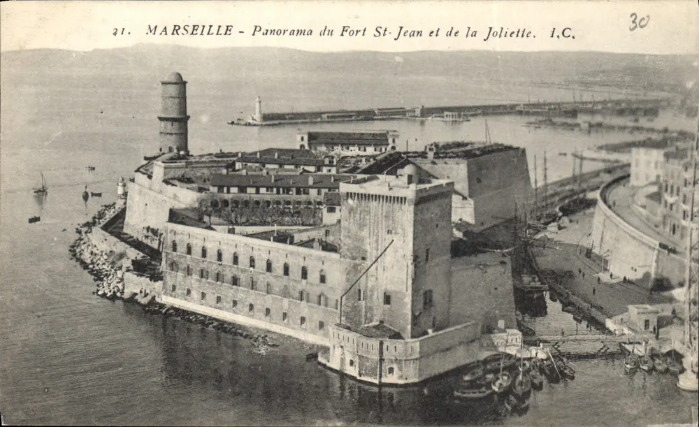 Marseille - Panorama des Forts St-Jean und Joliette - I.C. - Vorderseite
