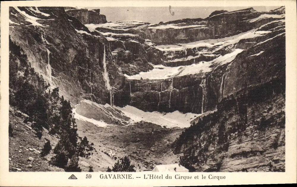 Gavarnie — Das Hotel du Cirque und der Cirque — Serie 59, Verlag Levé et Mélouguès - Vorderseite
