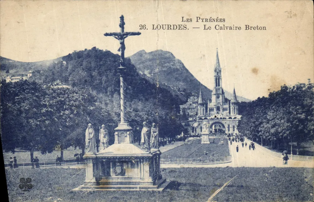 Lourdes — Le Calvaire Breton — Éditeur : Les Pyrénées, n° 26 - Frente