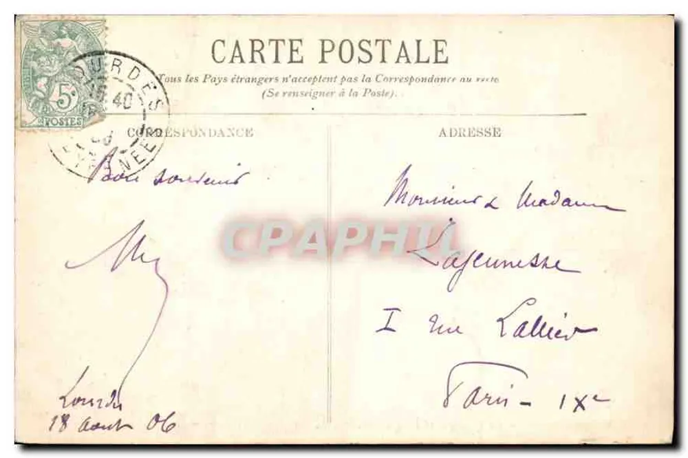 Lourdes — A Basílica e a Esplanada — LL. - Verso