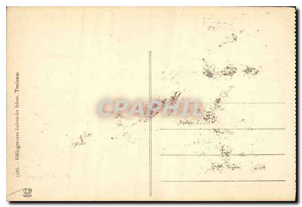 Vista geral do circo de Gavarnie — Héliogravure Labouche frères, Toulouse (33) - Verso
