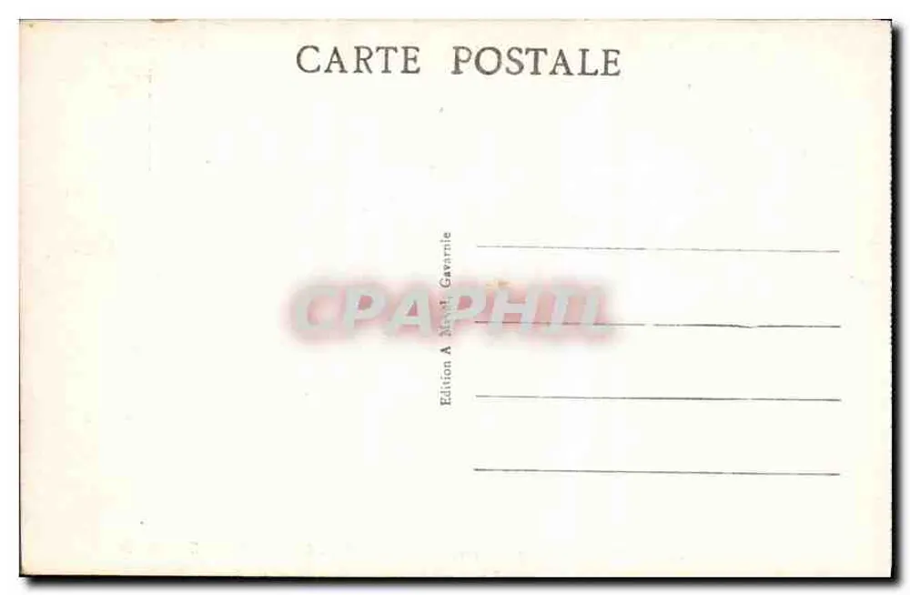 Der Weiße Gipfel von Sécuignia und das Hotel du Vignemale — Gavarnie (Hautes-Pyrénées) — M. D. - Rückseite
