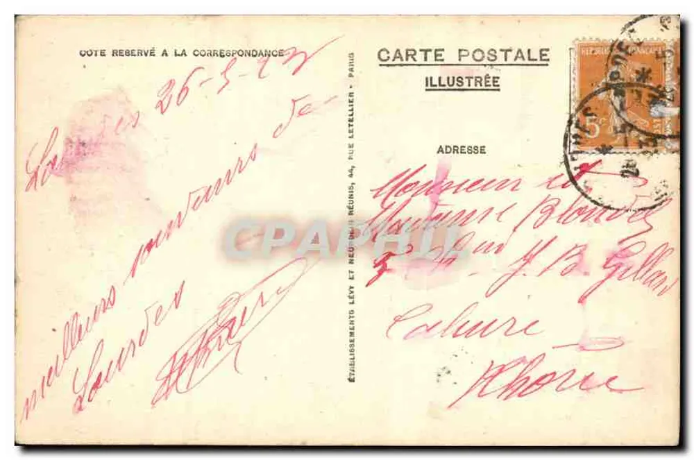 Lourdes — A Basílica — LL. — Editor LL. n°45 - Verso