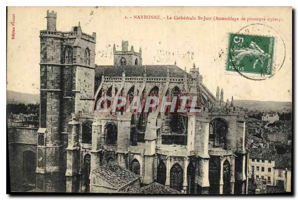 NARBONNE - A Catedral de São Justo (Conjunto de vários estilos) — Edição Prinzot, n°1 - Frente