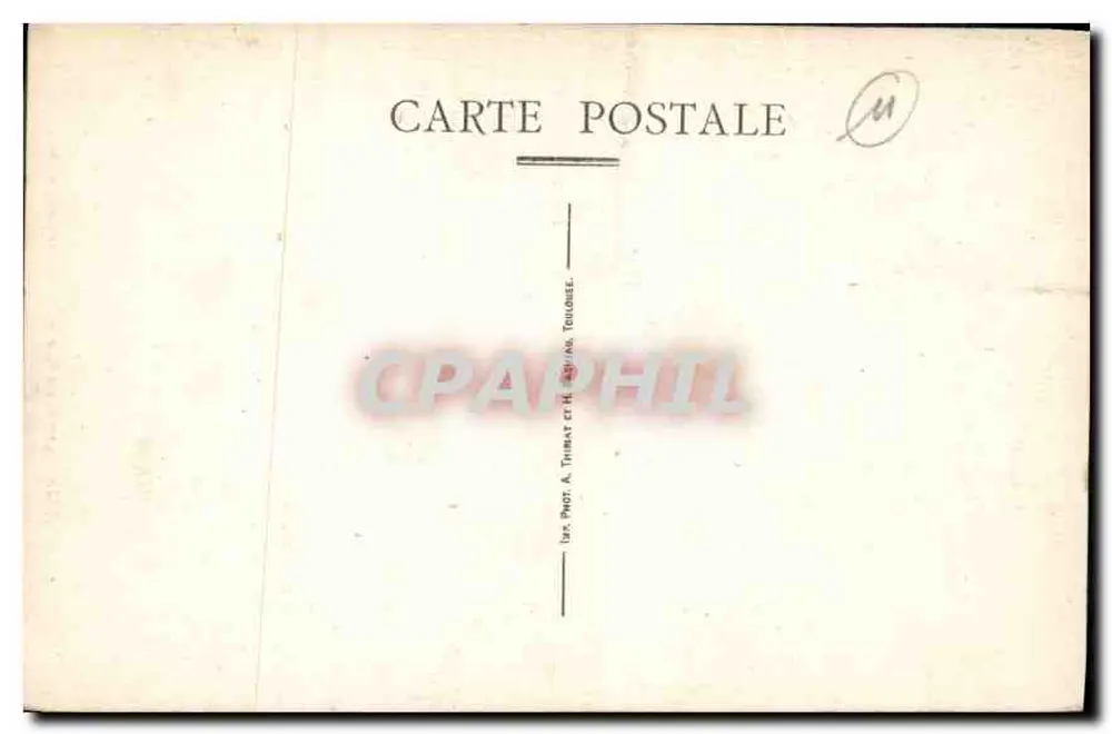 Cidade de Carcassonne — Defesas Ocidentais — Editor A. Thibat, Toulouse - Verso