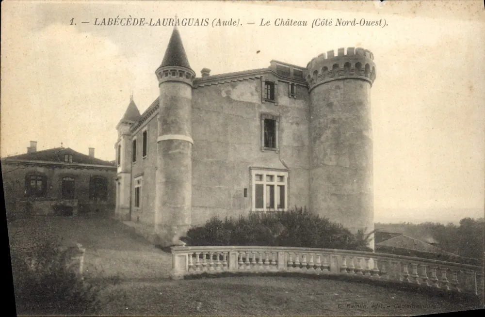Labécède-Lauragais (Aude) — Das Schloss (Nordwestseite) — C. Ramon, Verlag Castejanaud - Vorderseite