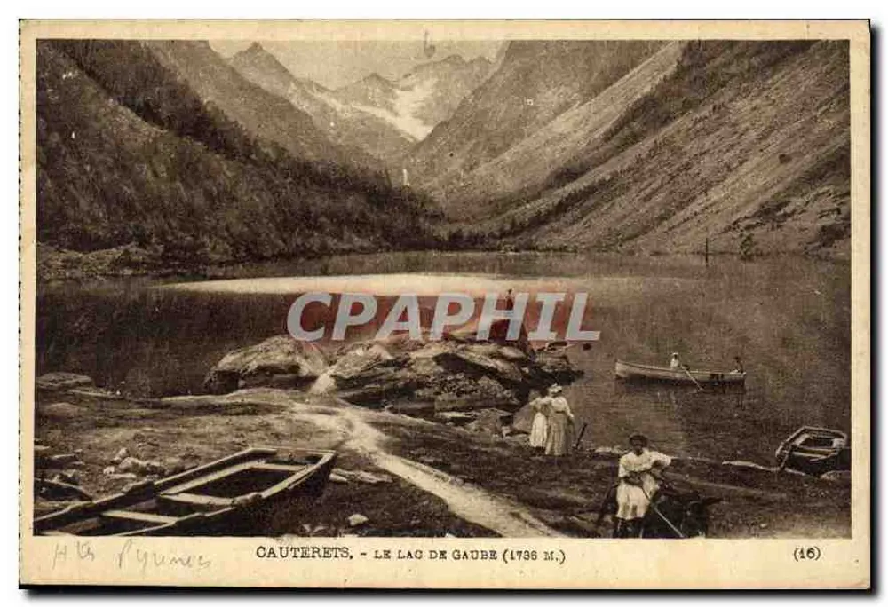 Cauterets - Het meer van Gaube (1736 m.) — H. Lyon, uitgever (16) - Voorkant