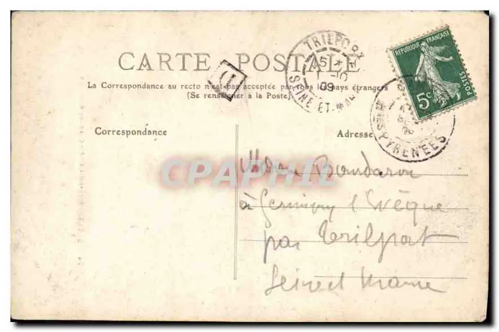 Bagnères-de-Bigorre — Cachoeira de Gripp — Livraria Sojons, Bagnères-de-Bigorre, n°74 - Verso