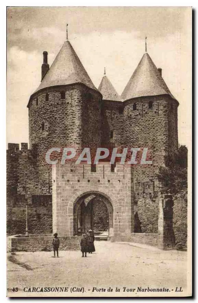 Carcassonne (Stadt) — Tor der Narbonnaischen Turm — LL 43 - Vorderseite