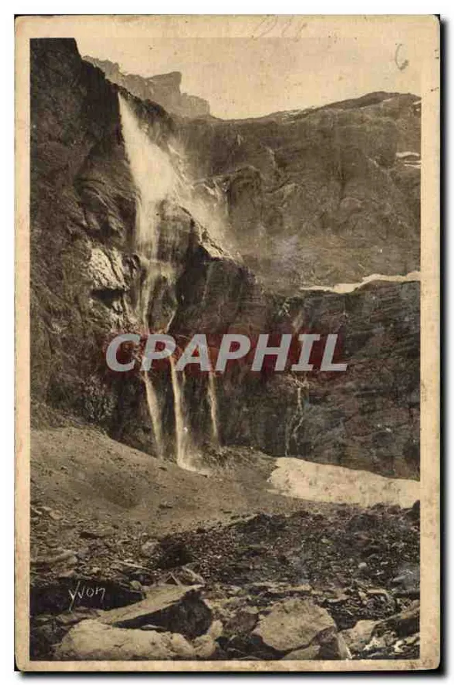 Cirque de Gavarnie — 422 m. hoher Wasserfall — Kunstausgabe YVON, Frankreich - Vorderseite