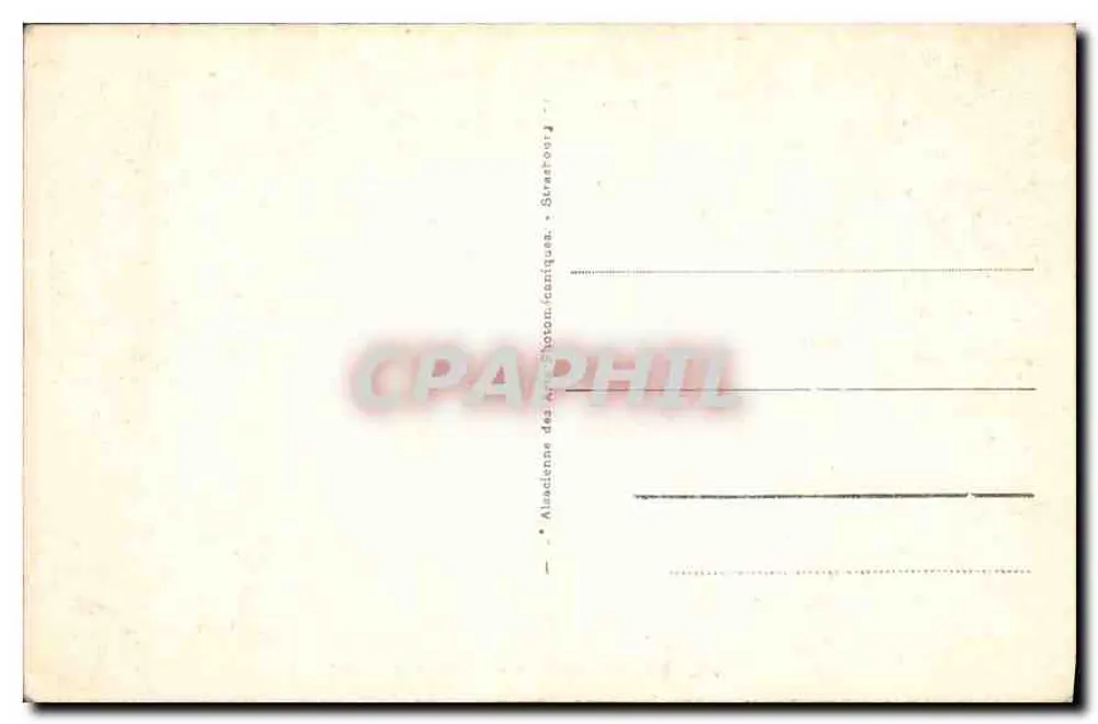 Gavarnie - O Gave e o Circo — Bilhete postal antigo n°2 — Editor: Alsaçienne dos Artes Botanico-Conicas - Verso
