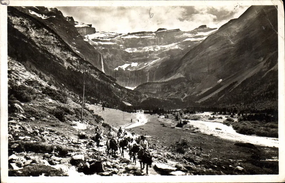 Gavarnie — Le Chemin du Cirque, auf dem Plateau der Prade — Édition Photo Quinby, n°227 - Vorderseite