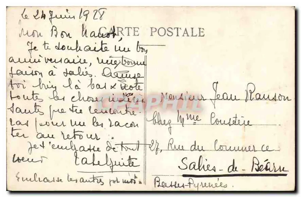 Dauphiné - Route der Grande Chartreuse - Eingang in den Wüsten — E.R. Nr. 1188 - Rückseite