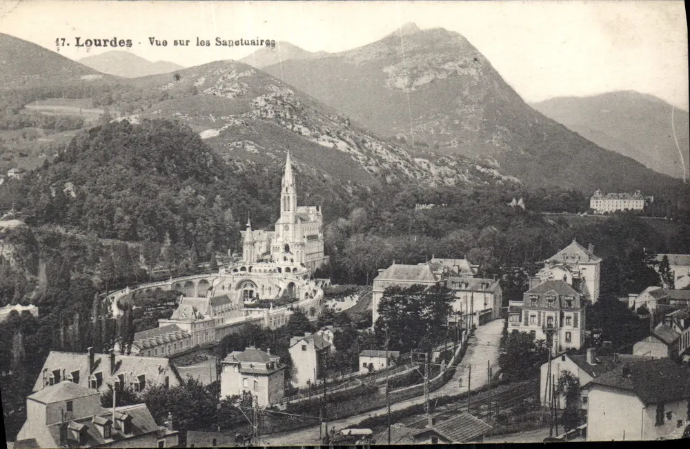 Lourdes - Ansicht der Wallfahrtsstätten — Edition P. Jéraline - Lourdes - Vorderseite