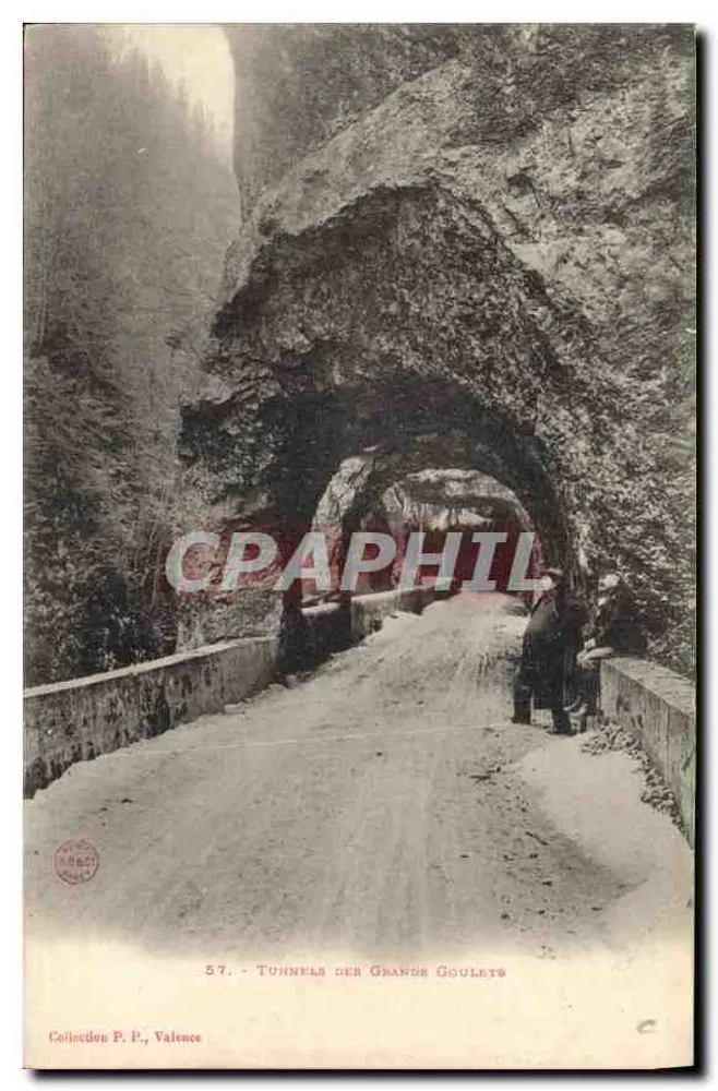 Túneis das Grandes Goulets — Coleção P. P., Valence, n° 57 - Frente