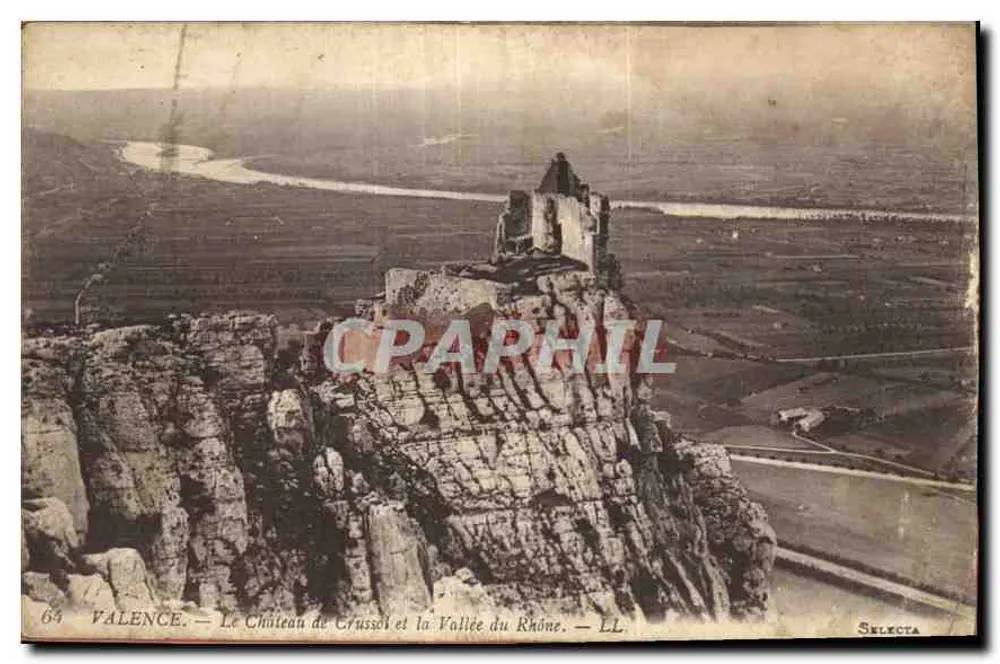 Valence — Le Château de Grussol et la Vallée du Rhône — Selecta - Vorderseite