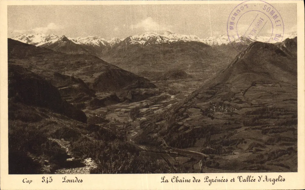 Die Pyrenäen und das Tal von Argelès — Cap 345 Lourdes - Vorderseite