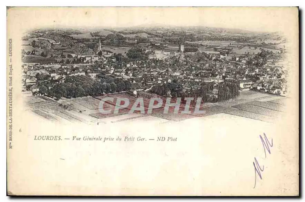 Lourdes — Vista Geral tirada do Petit Ger — ND Phot - Frente