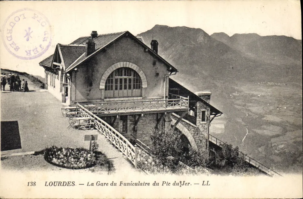 Lourdes — Die Station des Seilbahns der Pic du Jer — LL - Vorderseite