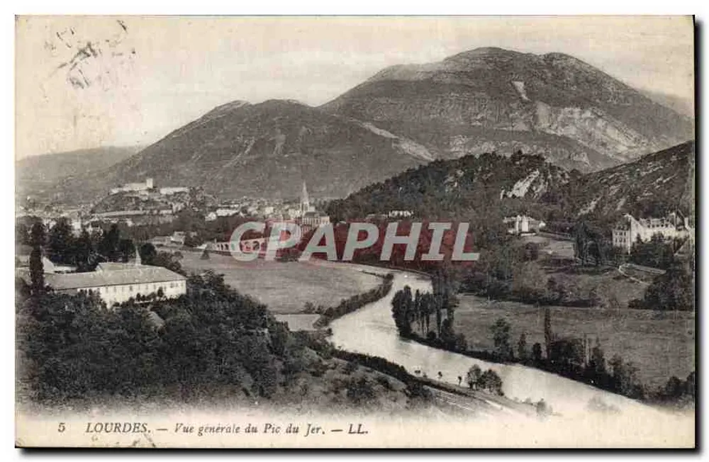 Lourdes — Algemene uitzicht van de Pic du Jer — LL. - Voorkant