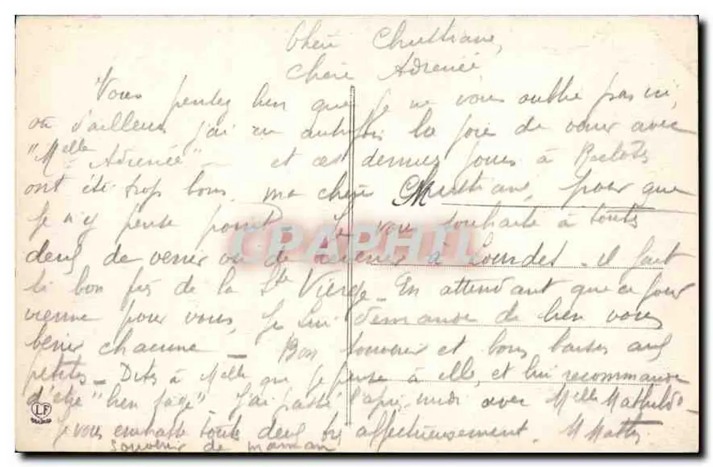 Lourdes - La Basilica e il Pic du Jer — Editore anonimo, numero di serie 828 - Verso