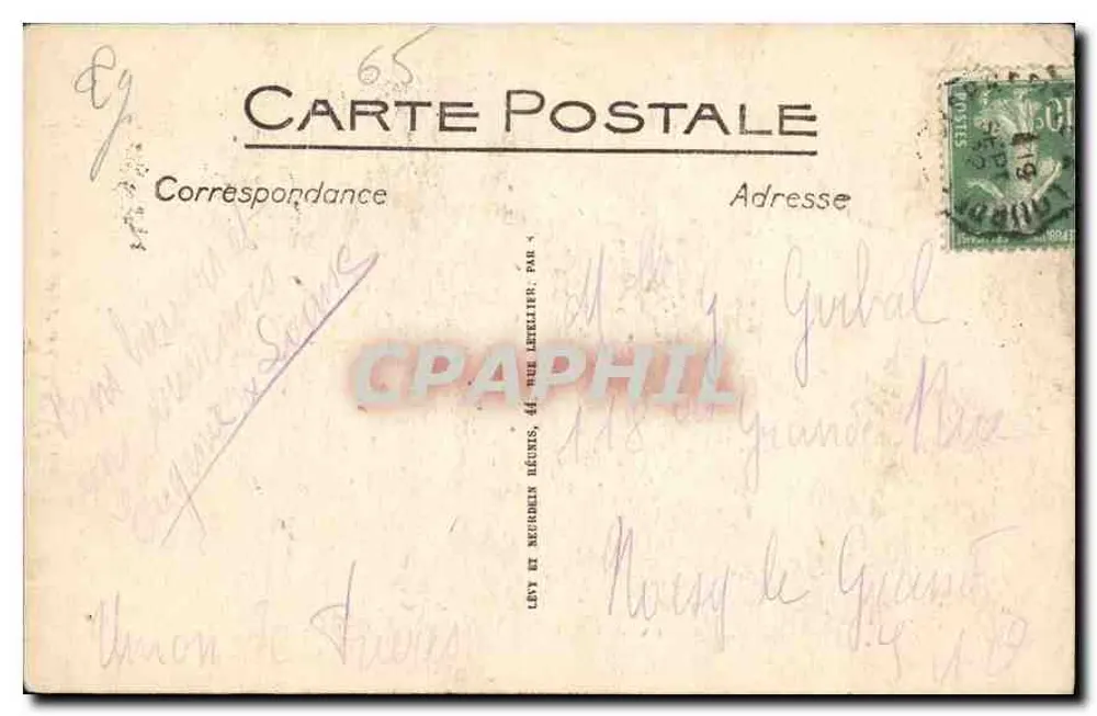 Lourdes - A Basílica e o Gave - LL 112 - Verso
