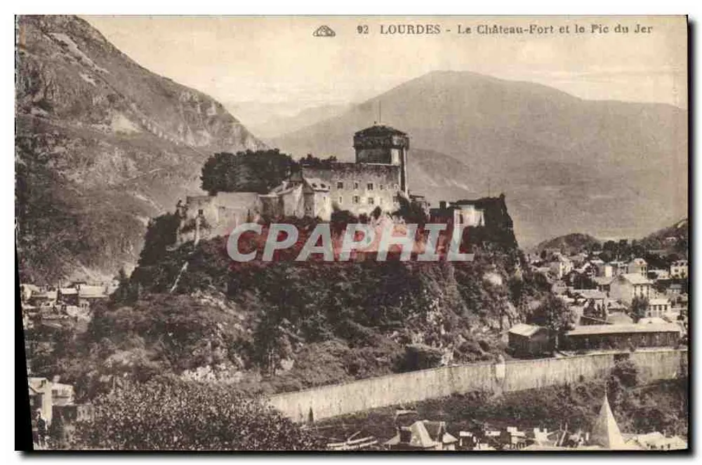 Lourdes - Der Schloss-Fort und der Pic du Jer — n°92 - Vorderseite